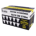 GU10 LED ŽIAROVKA 3W Teplá biela - 3000K