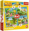 Puzzle 4v1 Dobrodružstvá včielky Maji TREFL