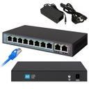 Prepínač PoE / PoE+ 8x Gigabit 2xRJ45 Uplink PERSES