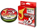 Daiwa J-Braid Grand X8 oplet 0,10mm 135m fluo