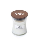 Woodwick - White Teak - malá vonná sviečka s dreveným knôtom