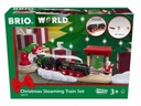 BRIO WORLD SET VIANOČNÝ VLAK PARNÝ VLAK PLOŠINA ŽERIAVOV +AKC