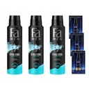 Fa MEN Xtra Cool Antiperspirant Deodorant x3