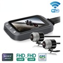 1080P + 1080P WiFi Motocyklový DVR GPS záznamník