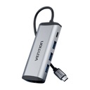 Dokovacia stanica USB-C na USB-C, 3x USB3.0, PD 0,15m Vention