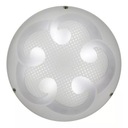 MONTI PLAFON 30 1X10W LED 6500K, biela + chróm