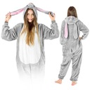 ONESIE KOSTÝM ZAJAMA Z JEDNORÁZOVÉHO PYŽAMU TEPLÉ SO Zipsom L