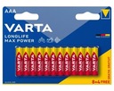 Batéria 12x LR03 Varta Longlife Max Power 1,5V AAA