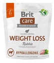 BRIT CARE Dog Hypoalergénne chudnutie 1kg