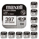 MAXELL 397 SR726W 1,55V 10KS BATÉRIA