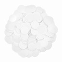 Kruhy z hodvábneho papiera WHITE CONFETTI, veľké balenie, 500g