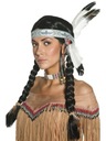 Parochňa Pocahontas Indian Braids s čelenkou