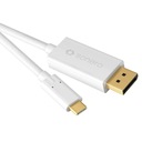 KÁBEL USB-C USB NA DISPLAYPORT 1.3 4K 18 Gbps SONERO XUCC021-015 1,5 m BIELY