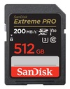 Zrkadlovka SANDISK SDXC 512GB EXTREME PRO 200/90MB