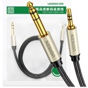 UGREEN KÁBEL AUDIO KÁBEL TRS MINI JACK 3,5MM - JACK 6,35MM 2M ŠEDÝ