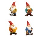 4 kusy Gnome Socha Dekor Micro Landscape Karf