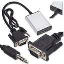 KONVERTOR obrázkov z VGA + 3,5 mm konektora na adaptérový kábel HDMI