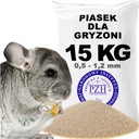 Piesok pre činčily, fretky, škrečky, opláchnutý kúpeľový prach, substrát, 15 KG