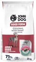 JOHN DOG GOOD FORM suché krmivo pre psov CHICKEN BEEF 3 kg