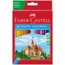 Šesťhranné pastelky Faber-Castell Castle 36 ks.