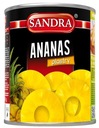 Ananásové plátky Sandra plechovka 3100ml