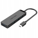 VENTION Type-C HUB 4xUSB3.0 + MicroUSB Power 0,15m