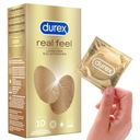 Nelatexové kondómy Durex REAL FEEL