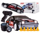 DIAĽKOVÉ OVLÁDANIE DRIFT AUTÍČKA HB TOYS + KOLESÁ A KUŽELE RC AUTO