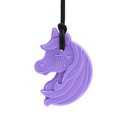 Terapeutický prívesok na hryzátko Unicorn Purple XXT