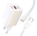 USB QC / USB-C PD 30W nabíjačka pre iPhone + kábel