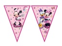 Banner s vlajkou Minnie Mouse k narodeninám