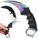 Tréningový nôž KARAMBIT KOSA CS:GO CS VRECKOVÝ Nôž VRECKOVÝ Nôž FADE DÚHOVÝ