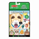 MELISSA & DOUG MAKE-A-FACE PETS OPÄTOVNE POUŽITEĽNÉ NÁLEPKY ZVIERATKÁ 4+