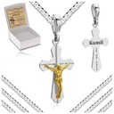 STRIEBORNÁ REŤAZ SPOLOČENSTVA + JESUS ​​​​CROSS PR. 925 + GRAVÍRstvo ZDARMA KRST