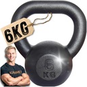 Liatinový kettlebell 6kg kettleball kettlebell závažie na činku pre fit cvičenia