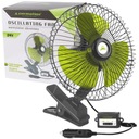 KOVOVÝ VENTILÁTOR OTOČNÝ VENTILÁTOR VEĽKÝ 20CM 24V VÝKONNÝ 21W ON CLIP FROG