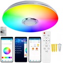 Plafond LED stropná lampa RGB farby Bluetooth aplikácia Reproduktor s diaľkovým ovládaním 40W