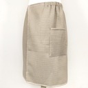 Pánsky saunový kilt vaflová bavlna S/M Grey Beige