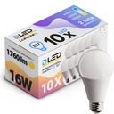 10x LED žiarovka E27 1760lm 16W CCD guľa NEBLIKÁ