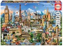 Educa Puzzle 2000 symbolov Európy