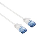 CAT6 RJ45 Soft Flexi Slim kábel, biely, 1,5 m. HAMA