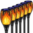 6x Solárna lampa LED TORCH Efekt FIRE FLAME