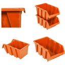 10x Odpadkový box dielenský kontajner 120x195x90 oranžový