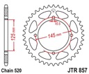 Zadné ozubené koleso Jt 857 47 Yamaha Xvs 125