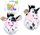 BaliBaZoo Sensory loptička COW RATTLE hryzátko mäkké guľôčkové štítky