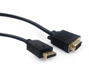 Kábel DisplayPort na VGA 1,8 m čierny DPM-VGAM-6