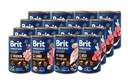 BRIT Premium By Nature MIX príchutí 16x400g hovädzie kuracie mäso ryba jahňacie