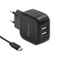 Qoltec 17W nástenná nabíjačka | 5V | 3,4A | 2x USB