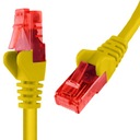 Kábel RJ45 CAT 6 U/UTP AWG24, žltý, 25 m