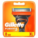 8 x Gillette Fusion5 Náplne čepele Nože ORIGINÁL